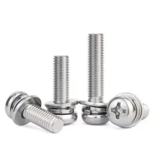 Комбинированные винты с крестообразной потайной головкой